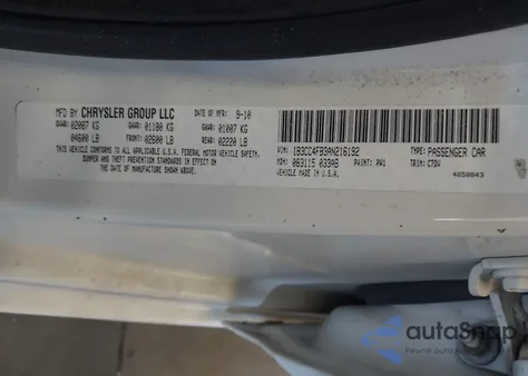 2010 Dodge Avenger Sxt from USA, damaged, VIN 1B3CC4FB3AN216192